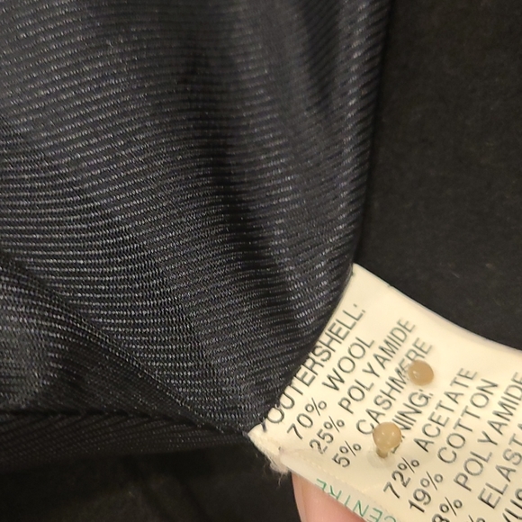 Zara double breasted black pea coat with gold buttons (wool/cashmere) - Picture 3 of 10